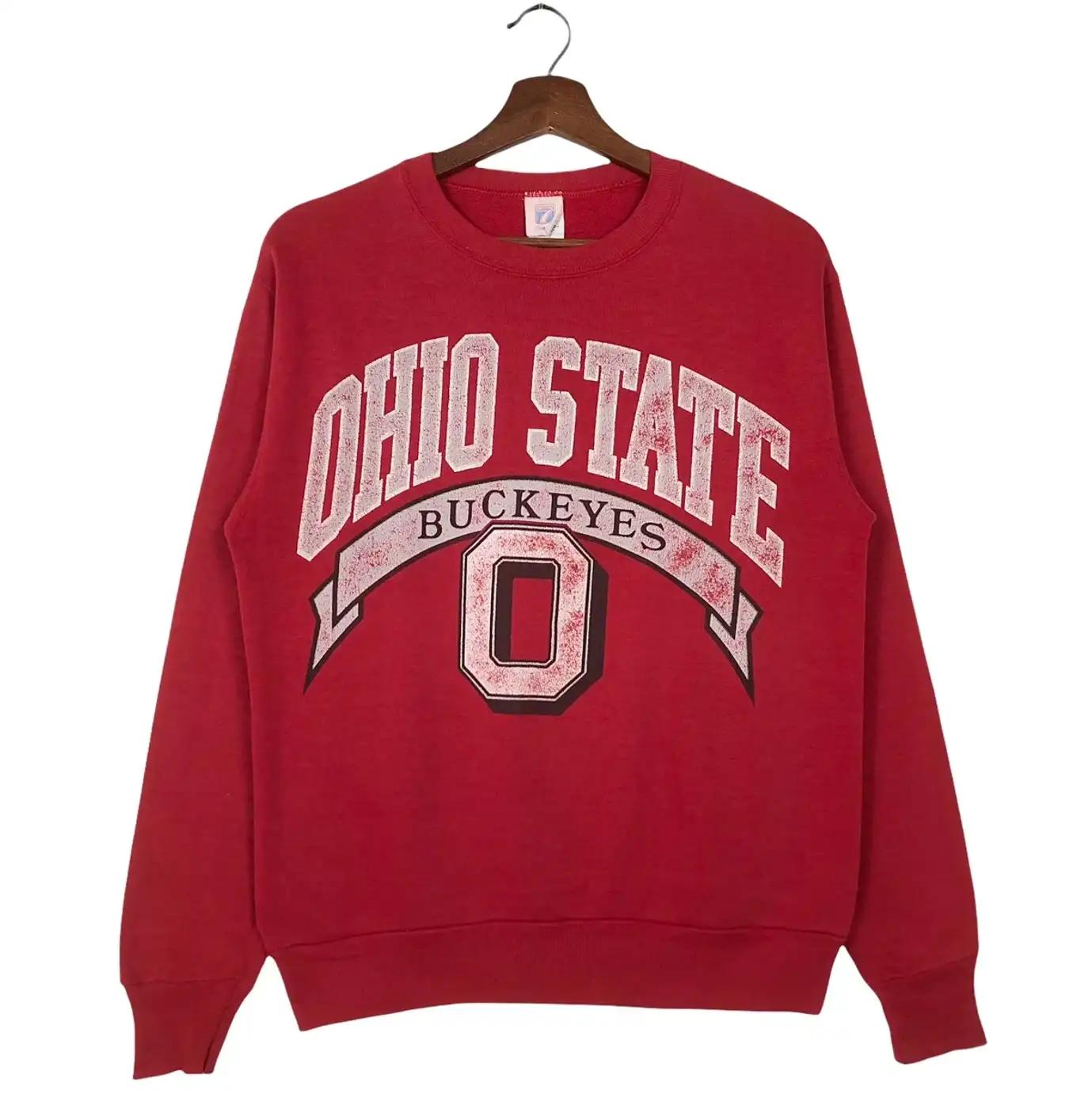 Vintage Style Ohio State Buckeyes Football T-Shirt Sweatshirt Hoodie American Football Gifts Lover