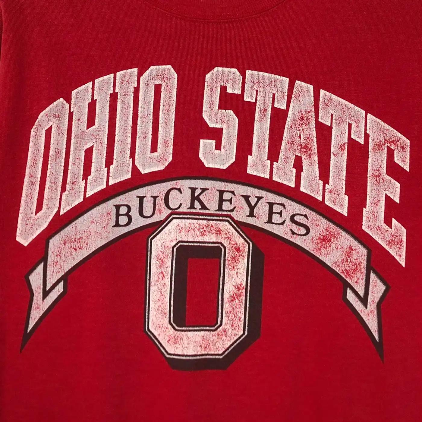 Vintage Style Ohio State Buckeyes Football T-Shirt Sweatshirt Hoodie American Football Gifts Lover - Image 2