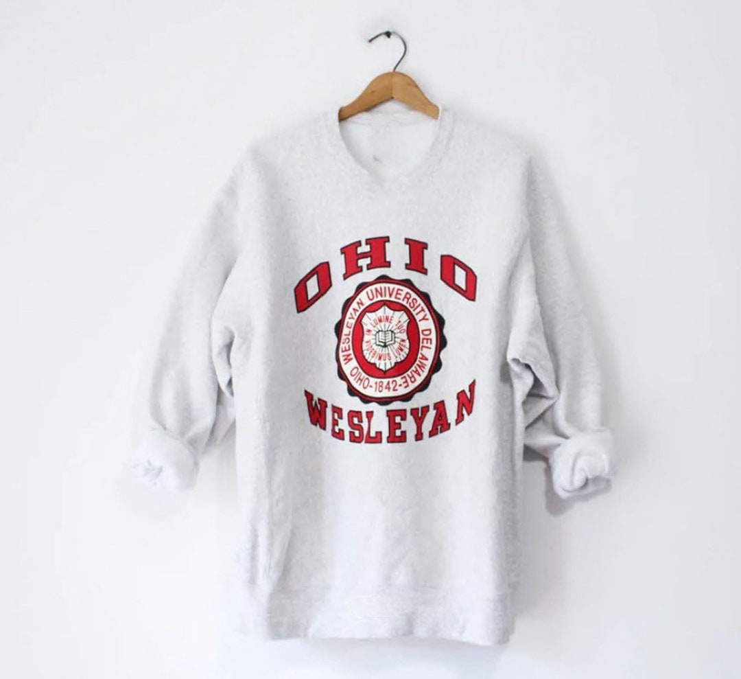 Vintage Style Ohio Wesleyan University Sweatshirt, Ohio Wesleyan Sweater Ohio Wesleyan Sweatshirt