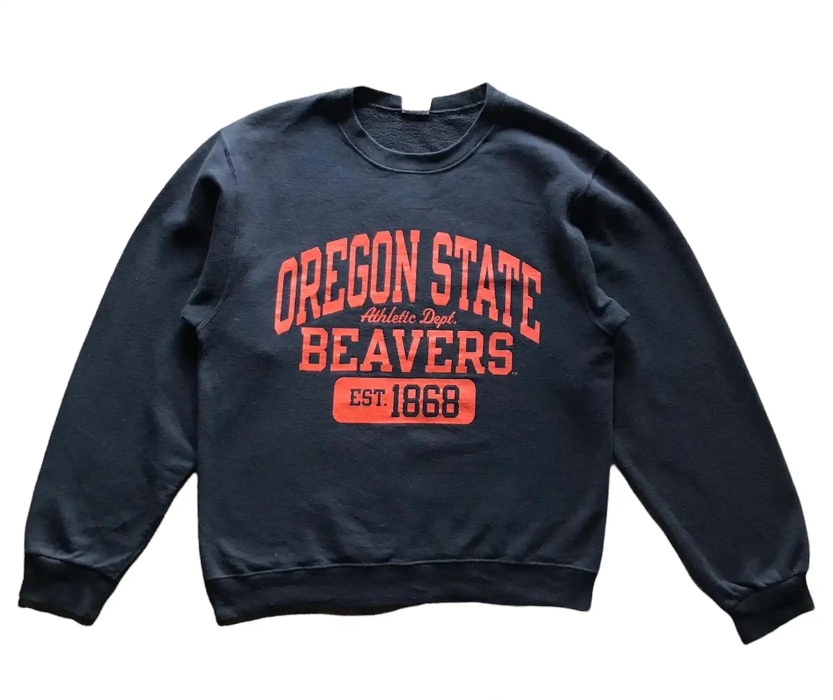Vintage Style Oregon State Beavers University Sweatshirt Hoodie Football Game Day T-Shirt Lover