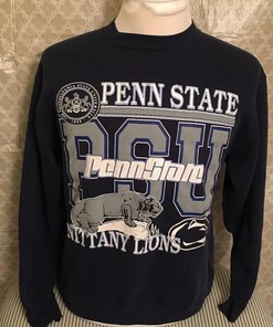 Vintage Style Penn State University Ninety Lions 1980S Sweatshirt, Penn State Sweater