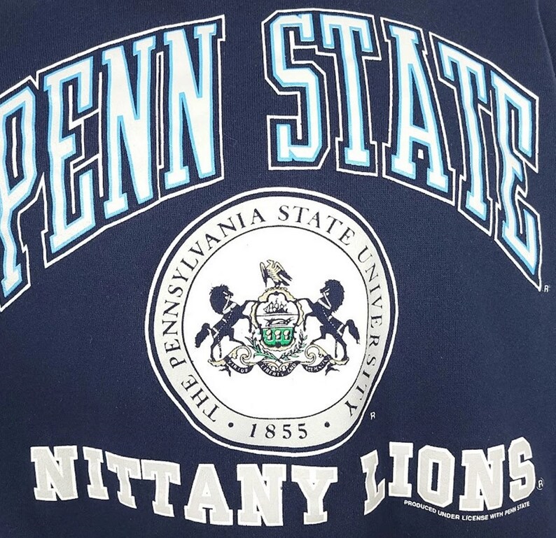 Vintage Style Penn State University Ninety Lions Sweatshirt, Penn State Sweater Penn State Sweatshirt - Image 2
