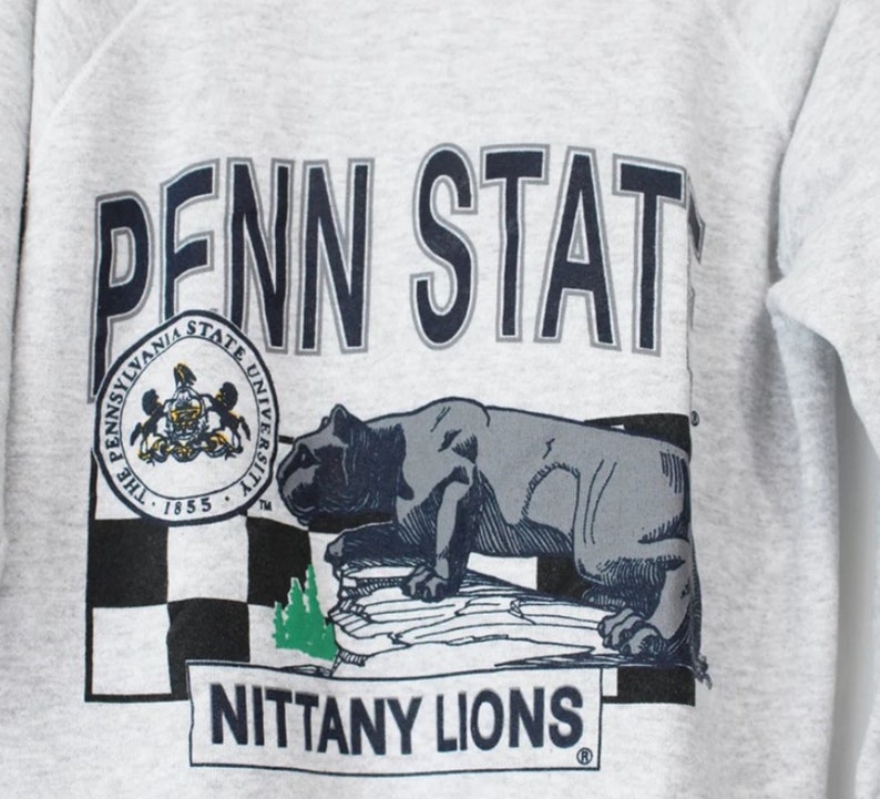 Vintage Style Penn State University Nittany Lions Sweatshirt, Penn State Sweater Penn State University Sweatshirt - Image 2