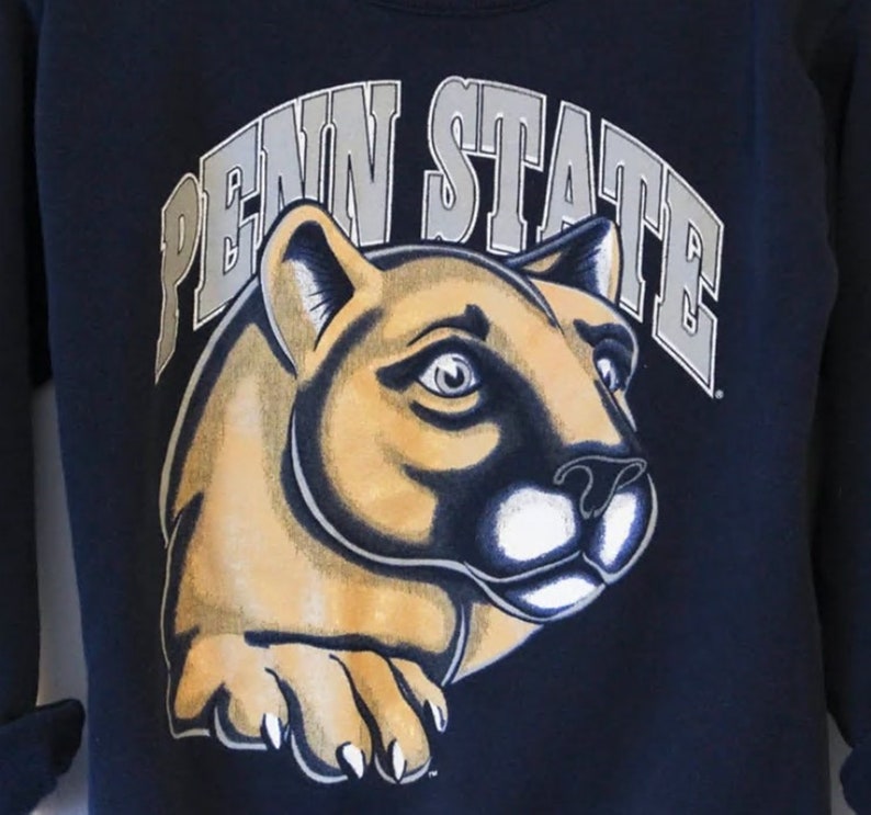 Vintage Style Penn State University Sweatshirt, Penn State Sweater Penn State Sweatshirt - Image 2