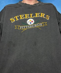 Vintage Style Pittsburgh Steelers NFL Tshirt Pullover Crewneck Hoodie Sweatshirt