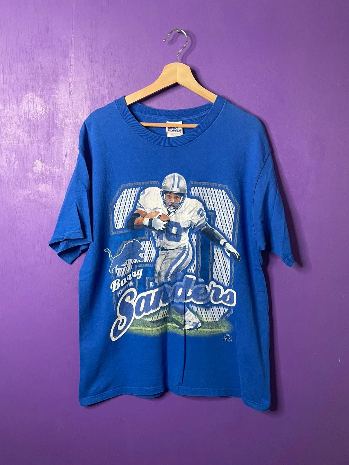 Vintage Style Pro Player Detroit Lions Barry Sanders Sweatshirt T-shirt, NFL Football Teams Gifts For Fans