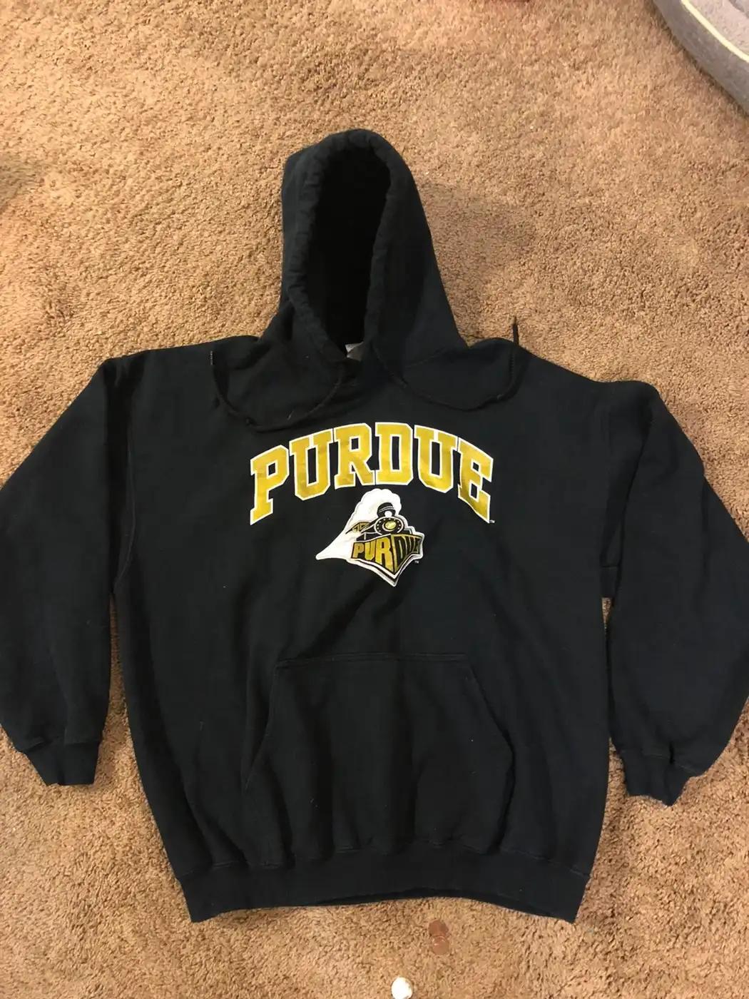 Vintage Style Purdue T-Shirt Sweatshirt Hoodie American Football Gifts Lover