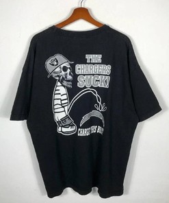 Vintage Style Raiders The Chargers Suck Sweatshirt T-shirt Ideal Gift for NFL Fans