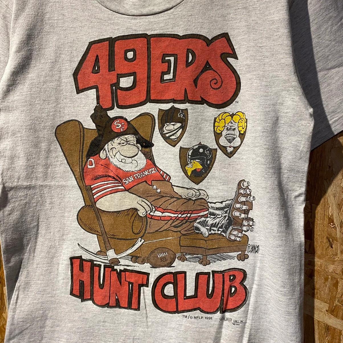 Vintage Style Rare 1991 NFL San Francisco 49Ers Hunt Club Sweatshirt T-shirt, NFL Football Teams Gifts For Fans