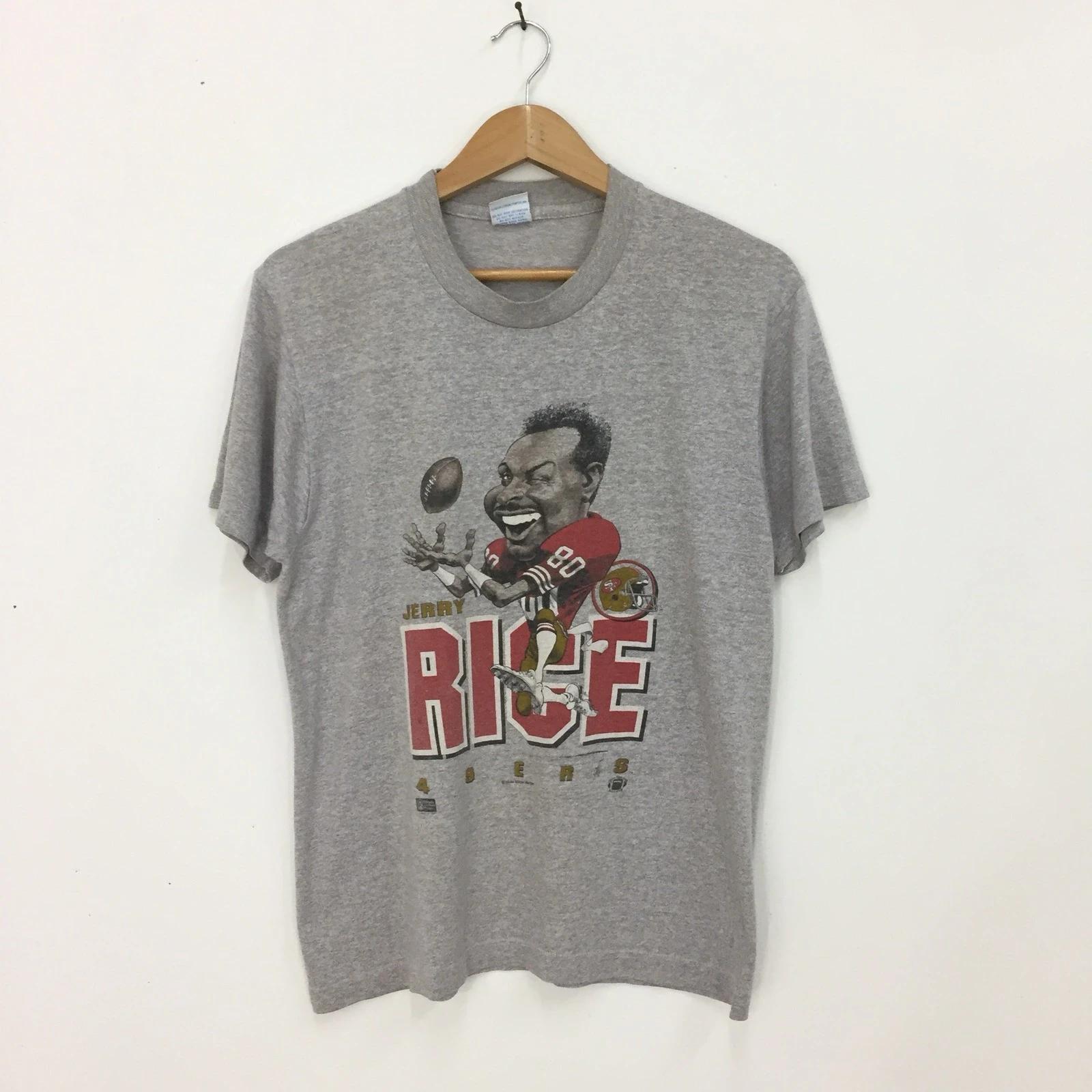Vintage Style Rare Jerry Rice NFL Sweatshirt T-shirt Ideal Gift for NFL Fans