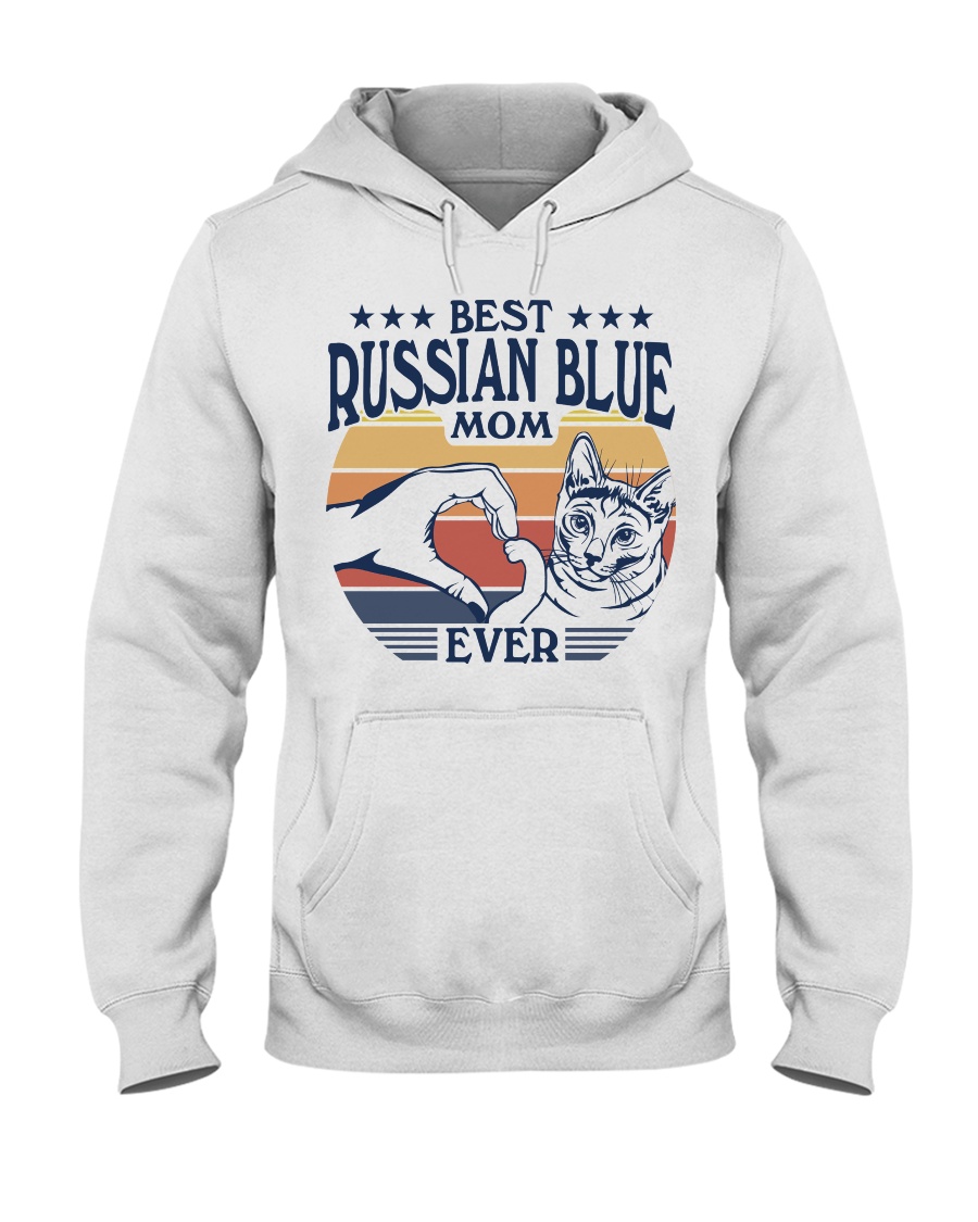 Vintage Style Russian Blue T-Shirt For Men - Celebrate Your Love For These Majestic Felines - Image 2
