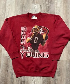 Vintage Style San Francisco 49Ers Steve Young Sweatshirt T-shirt, NFL Football Teams Gifts For Fans