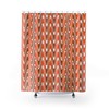 Vintage Style Shower Curtain, 60's 70's Hippie Bathroom Accessory, Retro Bathroom Curtain