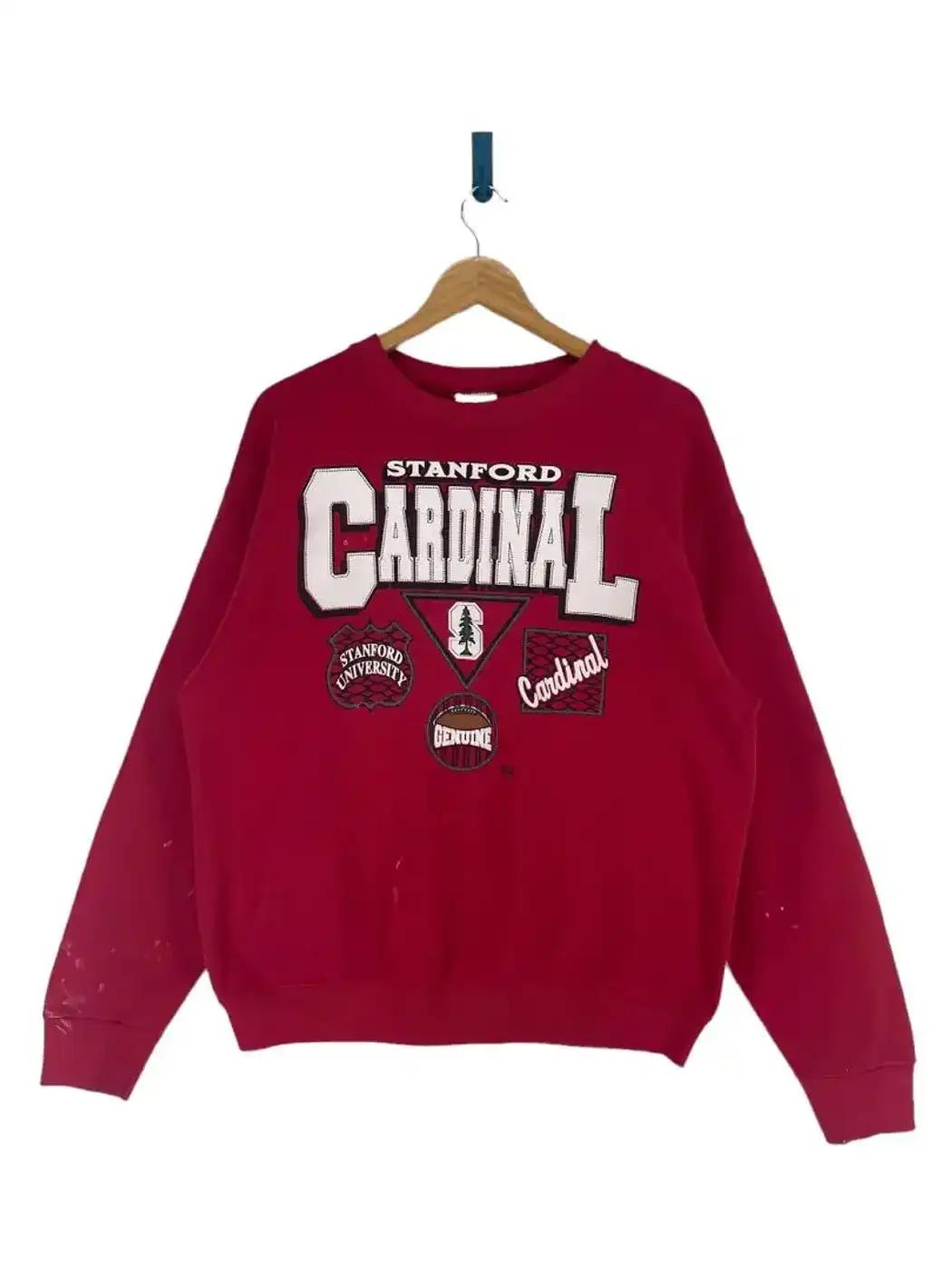Vintage Style Stanford Cardinal Ncaa Team Sweatshirt Hoodie Football Game Day T-Shirt Lover
