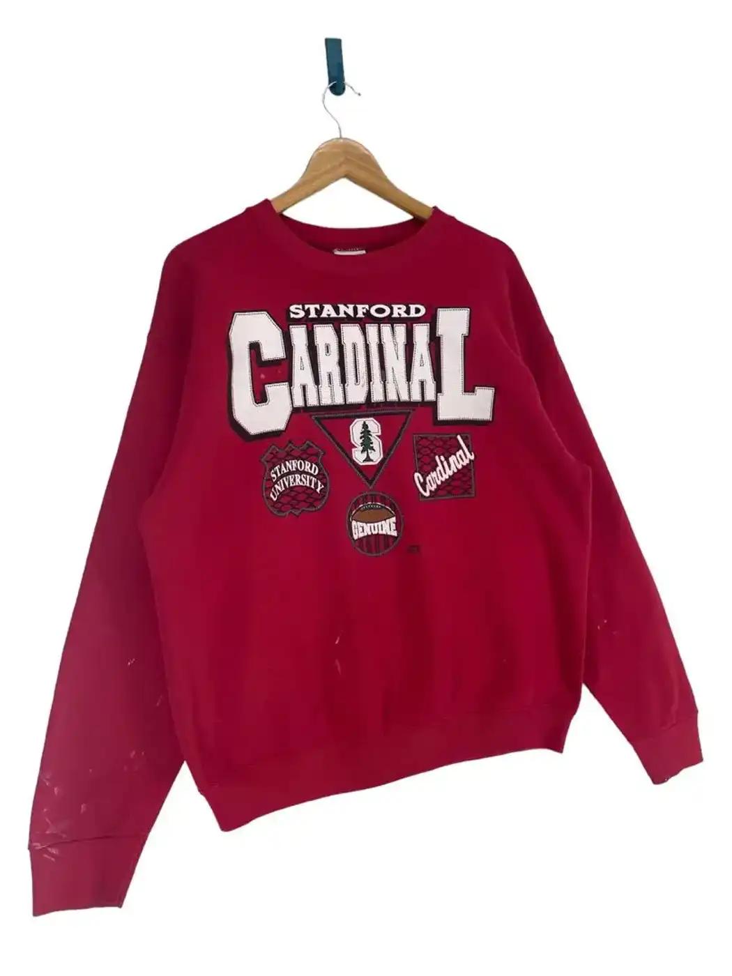 Vintage Style Stanford Cardinal Ncaa Team Sweatshirt Hoodie Football Game Day T-Shirt Lover - Image 2