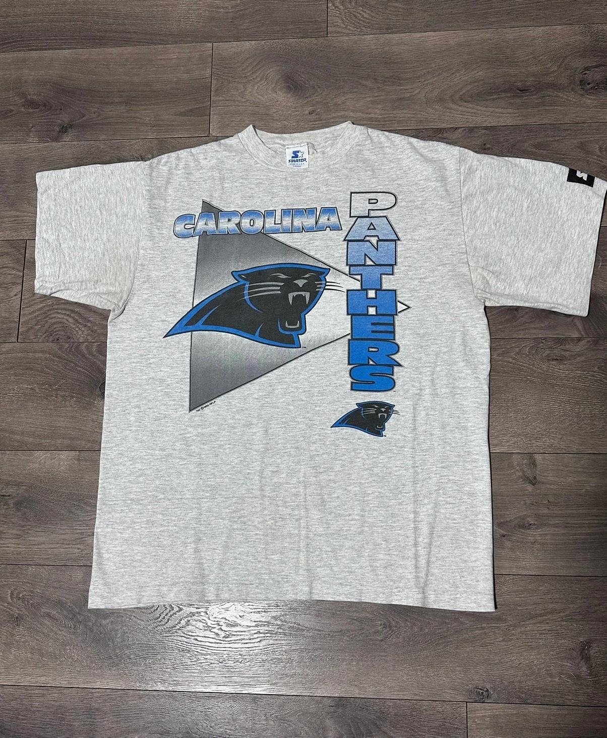Vintage Style Starter 90s Caroline Panthers Sweatshirt T-shirt Ideal Gift for NFL Fans