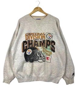 Vintage Style Starter Central Division Champs Steelers Sweatshirt T-shirt Ideal Gift for NFL Fans