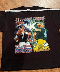 Vintage Style Starter Super Bowl Xxxii 1998 Broncos Packers Sweatshirt T-shirt Ideal Gift for NFL Fans