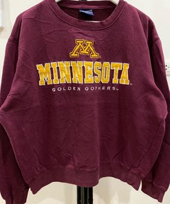 Vintage Style Style Minnesota Gophers Sweater Size L Hoodie Sweatshirt Crewneck Sweatshirt Gifts For Fans