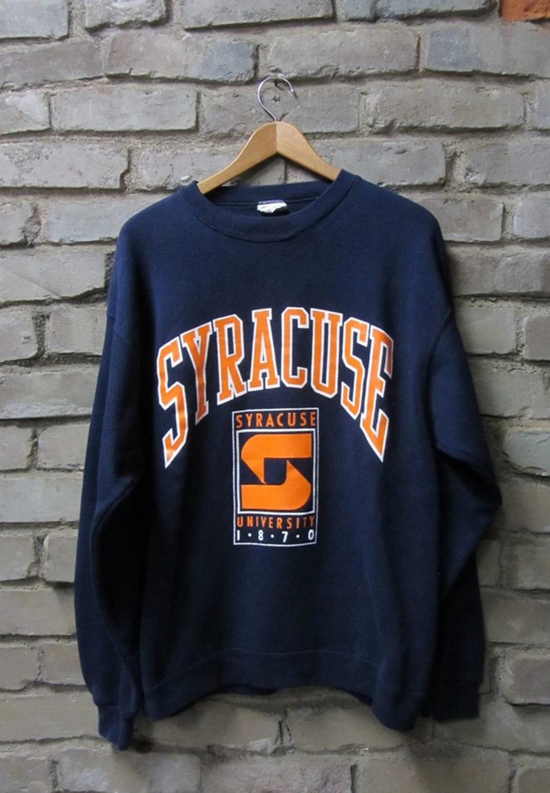 Vintage Style Syracuse University Basketball Football Sweatshirt, Syracuse Sweater Syracuse Orange Shirt