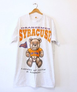Vintage Style Syracuse University Orangemen Teddy Bear Night T Shirt Ideal, Stylish And Comfortable Shirt