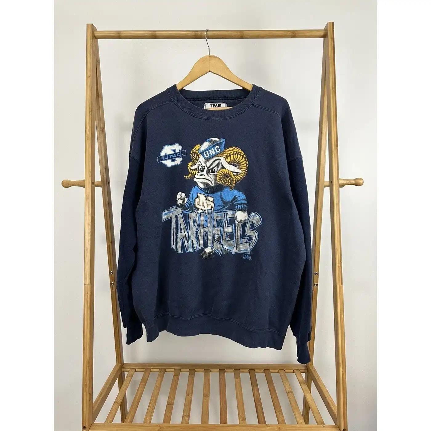 Vintage Style Unc Tar Heels Carolina Rameses Big Graphic T-Shirt Sweatshirt Hoodie American Football Gifts Lover