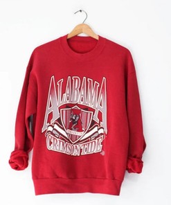 Vintage Style University Of Alabama Crimson Roll Tide Sweatshirt Classic Alabama Crimson Sweater