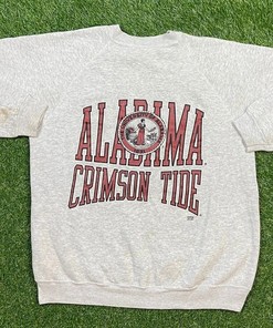 Vintage Style University Of Alabama Crimson Tide Crewneck Sweatshirt Gift For Her/Him