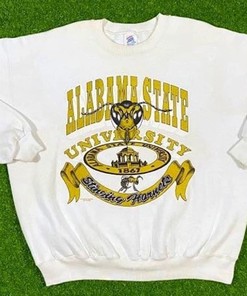 Vintage Style University Of Alabama State Crewneck Sweatshirt, Alabama State Sweater, Vintage Style 90S Shirt