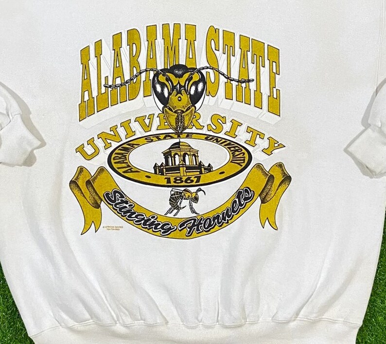 Vintage Style University Of Alabama State Crewneck Sweatshirt, Alabama State Sweater, Vintage Style 90S Shirt - Image 2