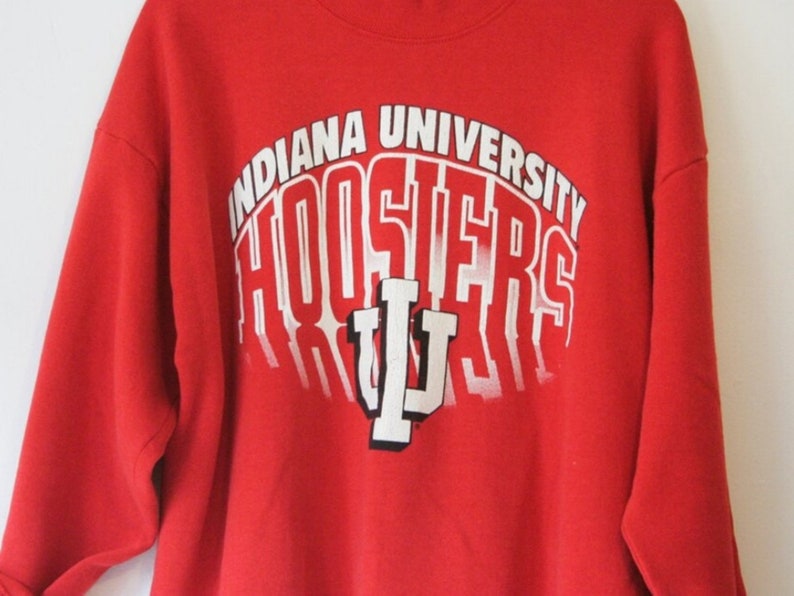 Vintage Style University Of Indiana Hoosiers Sweatshirt Indiana Sweater, Vintage Style 90S Shirt - Image 2
