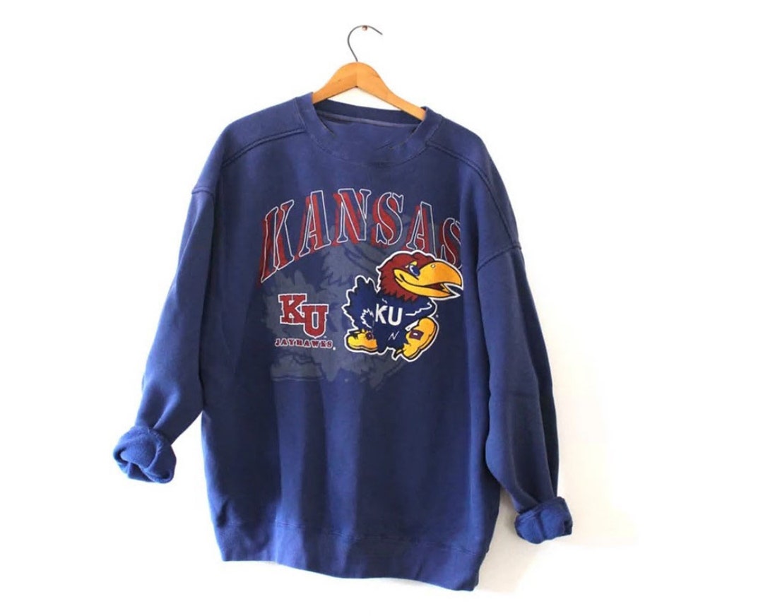 Vintage Style University Of Kansas Jayhawks Sweatshirt, Kansas Jayhawks Sweater, Vintage Style 90S T-Shirt