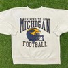 Vintage Style University Of Michigan Football Crewneck Sweatshirt, Michigan Wolverines Sweater, Vintage Style 90S Shirt