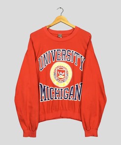Vintage Style University Of Michigan T-Shirt Sweatshirt Hoodie American Football Gifts Lover