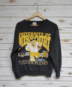 Vintage Style University Of Missouri Tigers Football Sweatshirt, Missouri University Tigers Sweater, Gift For Fans