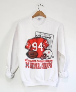Vintage Style University Of Nebraska Cornhuskers Huskers Champions Sweatshirt, Nebraska Sweater, Vintage Style 90S Shirt