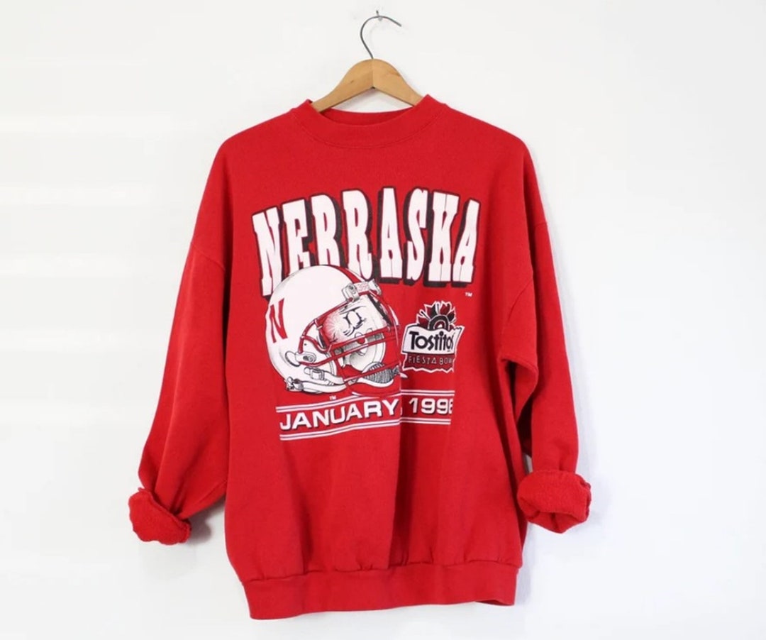 Vintage Style University Of Nebraska Cornhuskers Huskers Fiesta Bowl Sweatshirt, Vintage Style 90S Shirt Nebraska Shirt
