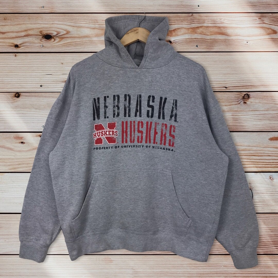 Vintage Style University Of Nebraska Huskers Pullover Hoodie, Nebraska Huskers Sweater Pullover, Hoodie