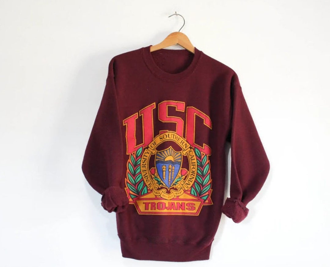 Vintage Style University Of Southern California Usc Trojans Sweatshirt, Southern California Shirt