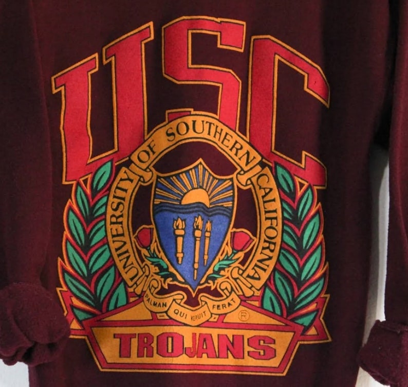 Vintage Style University Of Southern California Usc Trojans Sweatshirt Stylish And Comfortable Trojans Shirt And Hoodie - Image 2