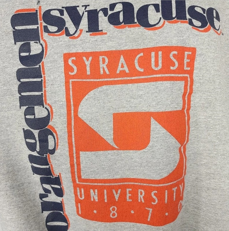 Vintage Style University Of Syracuse Orange Sweatshirt, Syracuse Orange Sweater Syracuse Orange Shirt - Image 2