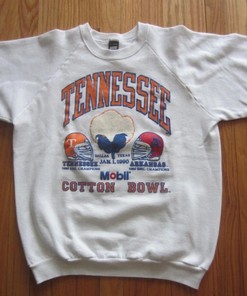 Vintage Style University Of Tennessee Vs Arkansas Cotton Bowl Sweatshirt, Vintage Style 90S Shirt, Tennessee Shirt