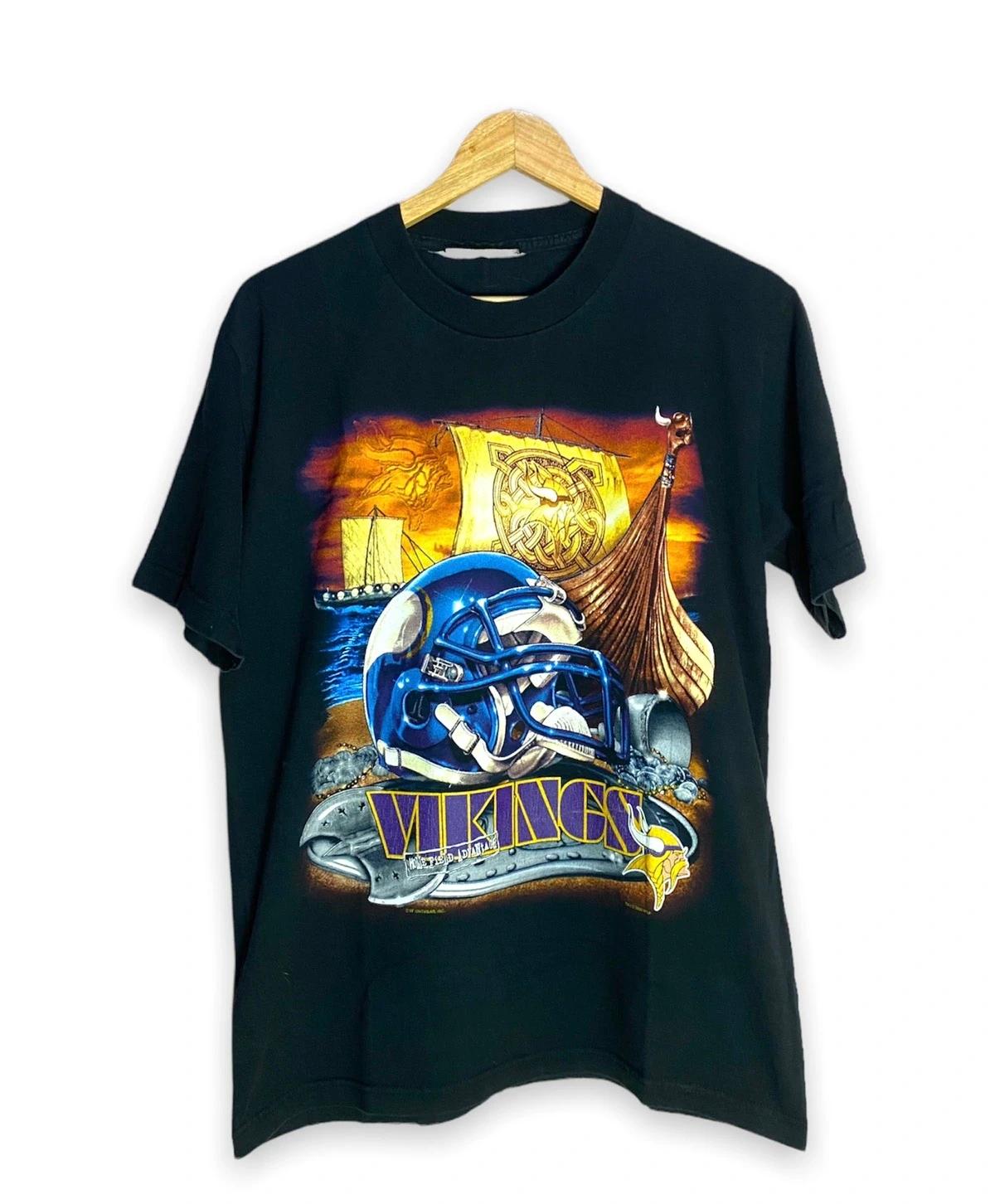 Vintage Style Vikings NFL Sweatshirt T-shirt Ideal Gift for NFL Fans