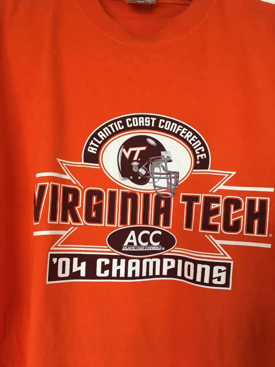 Vintage Style Virginia Tech 2004 Acc Champions T-Shirt Sweatshirt American Football Sweatshirt Sports Gifts - Image 2