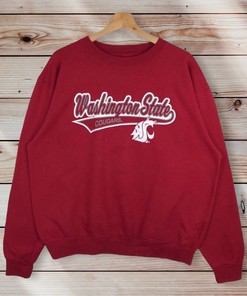 Vintage Style Washington State University Crewneck Sweatshirt