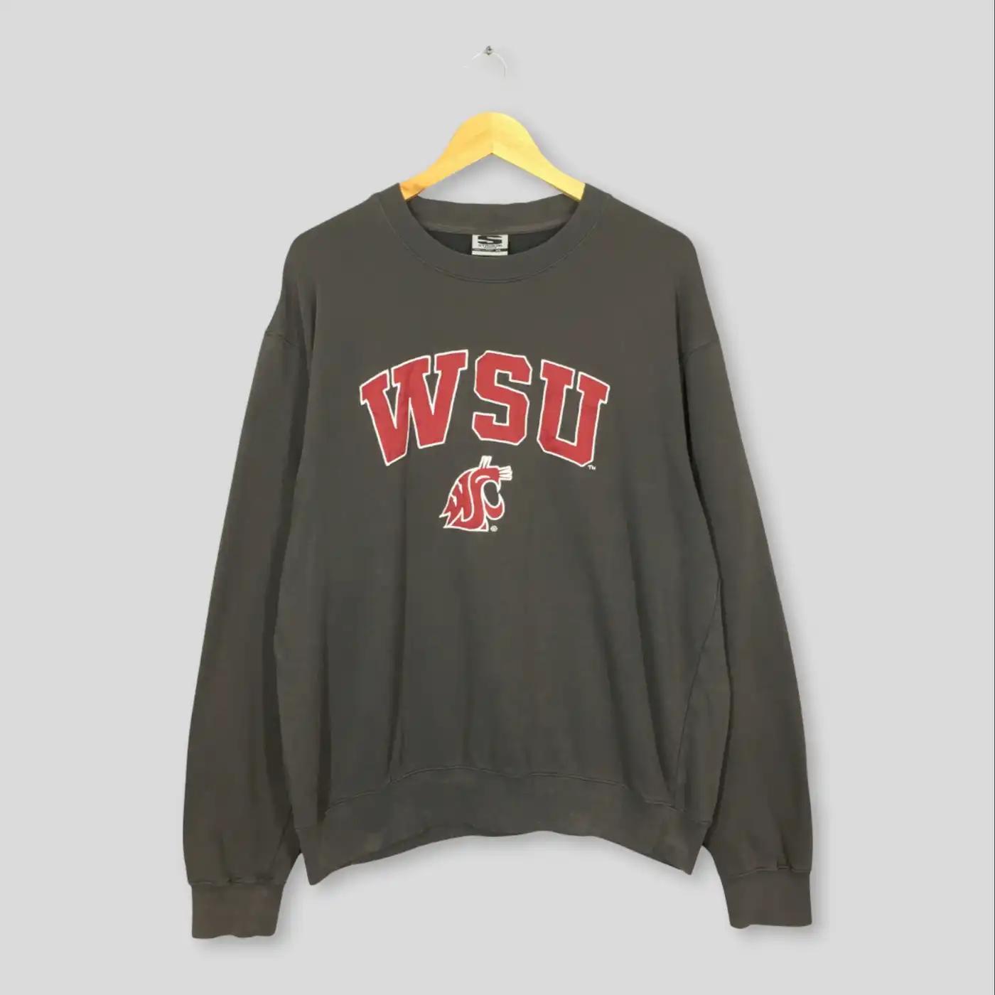 Vintage Style Washington State University Ncaa T-Shirt Sweatshirt Hoodie American Football Gifts Lover