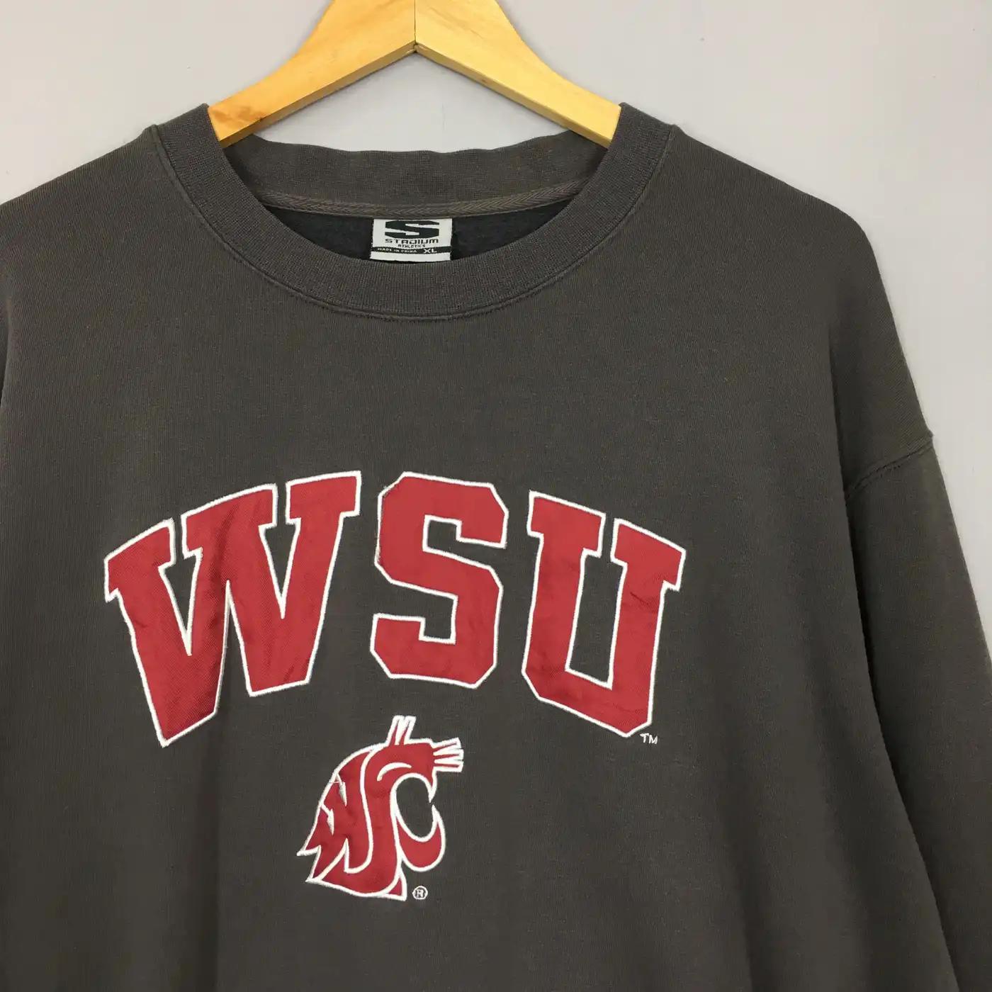 Vintage Style Washington State University Ncaa T-Shirt Sweatshirt Hoodie American Football Gifts Lover - Image 2