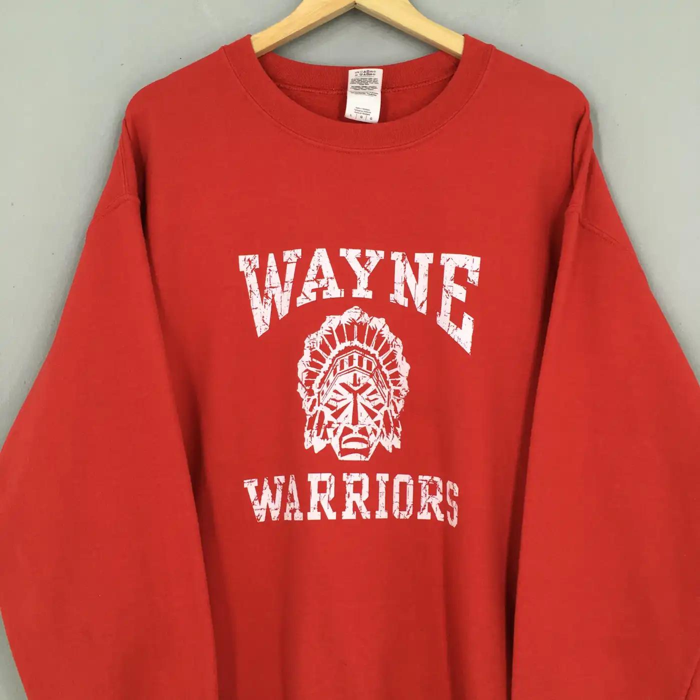 Vintage Style Wayne State Warriors Football Sweatshirt Hoodie Football Game Day T-Shirt Lover - Image 2