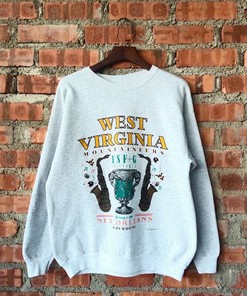 Vintage Style West Virginia Mountaineers Crewneck Sweatshirt Vintage West Virginia University Sweater And Shirt
