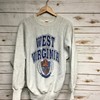 Vintage Style West Virginia Mountaineers Football Sweatshirt, West Virginia University Sweater